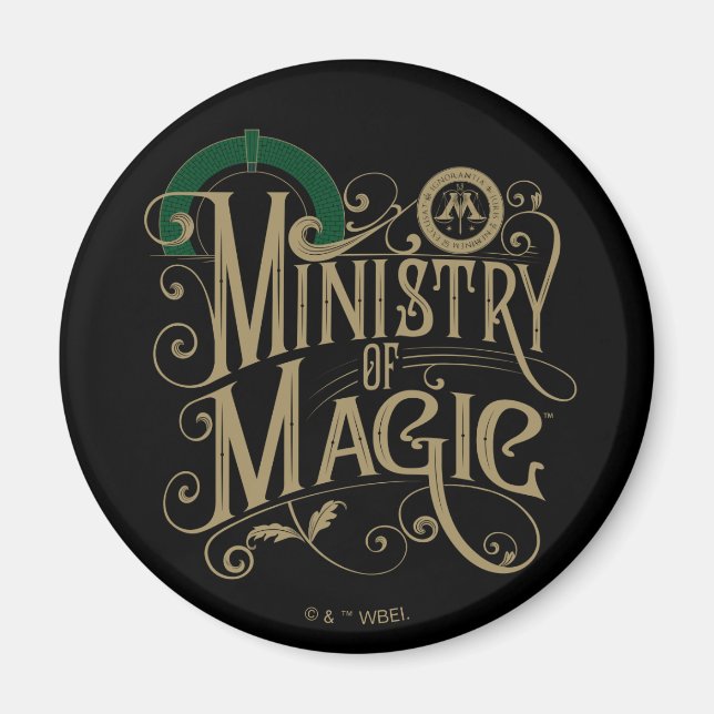 Vintage MINISTRY OF MAGIC™ Graphic Magnet (Front)