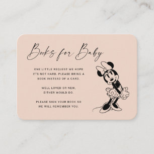 Vintage Minnie Mouse   Books for Baby Insert Card