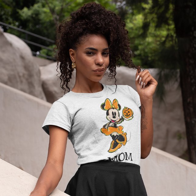 Vintage Minnie Mouse Skeleton Costume T-Shirt (Person wearing t-shirt)
