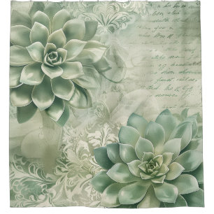 Vintage Mint Green Botanical Floral (2)