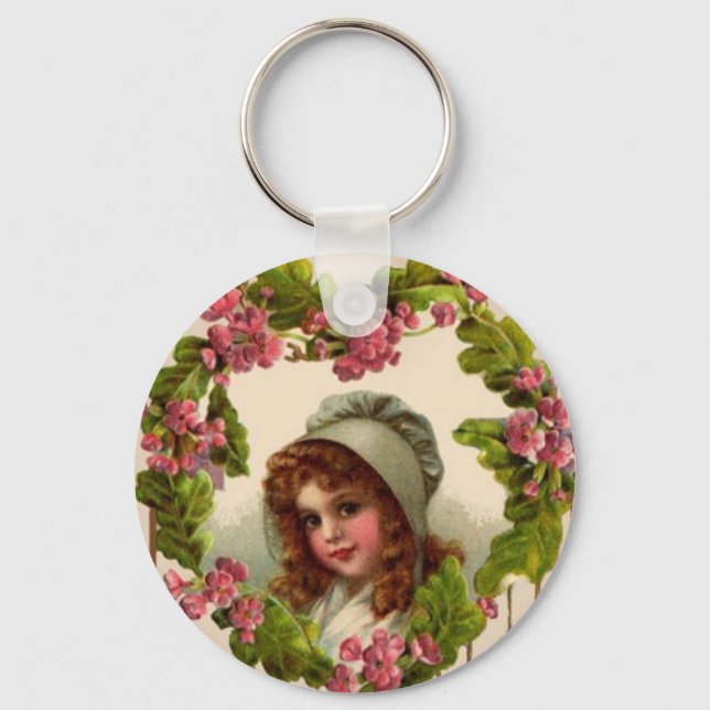 Vintage Miss Keychain (Front)