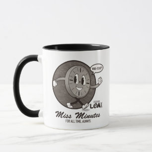 Vintage Miss Minutes Graphic Mug