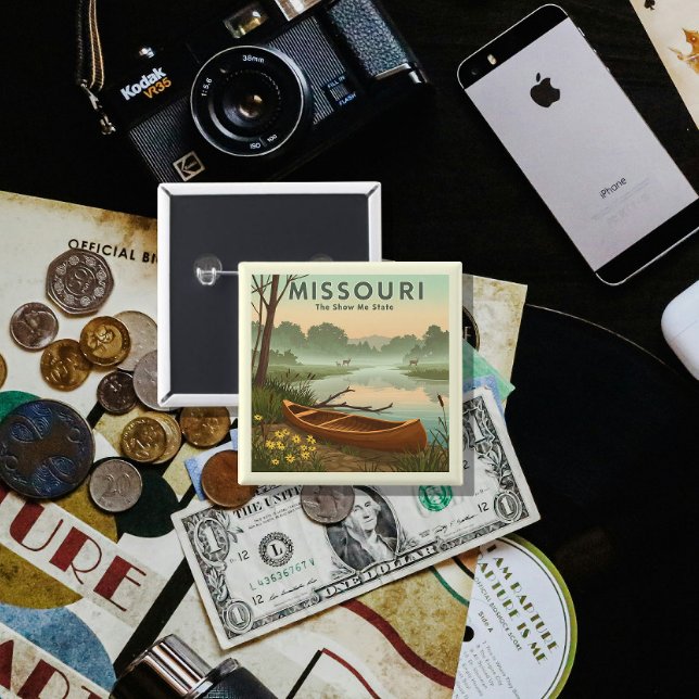 Vintage Missouri 2 Inch Square Button (Creator Uploaded)