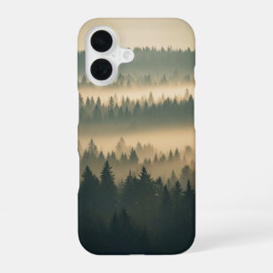 Vintage Misty Forest at Dawn iPhone 16 Case