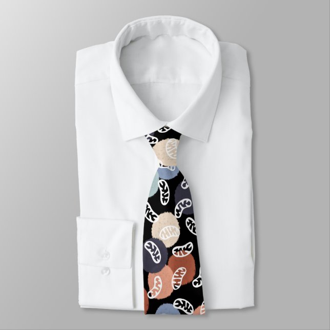 Vintage Mitochondria on White Tie (Tied)
