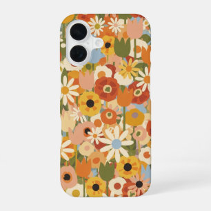 Vintage Mixed Floral Composition iPhone 16 Case