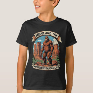 Vintage Moab Bigfoot Mystery Sasquatch Moab Hiking T-Shirt