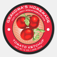 Vintage Modèle Étiquette à la tomate maison Ketchu