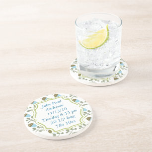 Vintage Modern Acorn Colourful Coasters