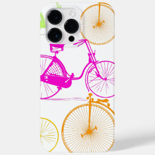 Vintage Modern Bicycle Bright Colour Neon Pattern Case-Mate iPhone 14 Pro Max Case