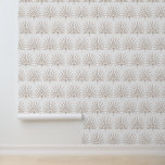 Vintage Modern Fan Pattern Wallpaper<br><div class="desc">A handsome fan pattern in blue and green, peel and stick wallpaper design, in neutral tones, with a vintage modern vibe. Earthy colours. Perfect for all seasons. For any room or accent wall.</div>