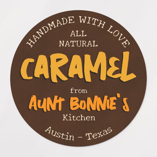 Vintage Modern Handmade Caramel From Your Kitchen (Design 1)