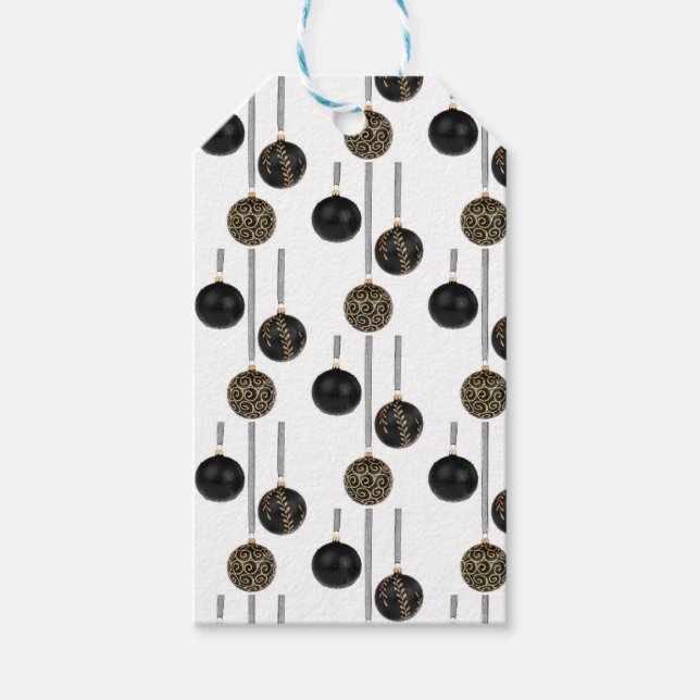 Vintage Modern Ornaments Gift Tags (Front)
