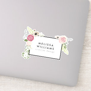 Vintage Modern Pink Floral Motif