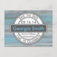 Vintage Modern Sign Save The Date Graduation