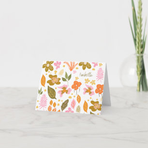 Vintage Moderne Botanique Ressort Floral Personnal