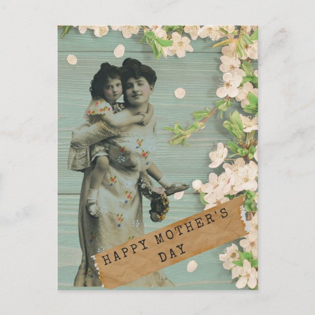 Vintage Mom Altered Art Mother's Day Postcard (Front)