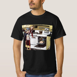Vintage Mom in the Kitchen Cooking an Easter Ham T-Shirt