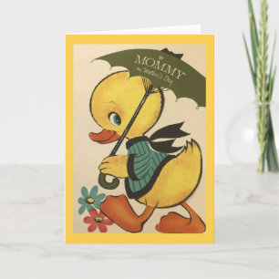 Vintage Mommy Mother's Day Greeting Card