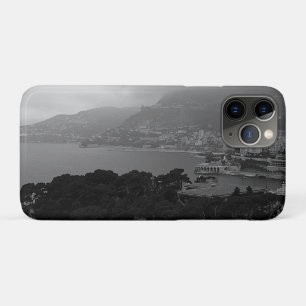 Vintage Monaco Monte Carlo coast view iPhone 11 Pro Case