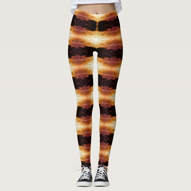 Vintage Monaco Monte Carlo coast view Leggings (Front)