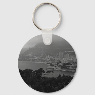 Vintage Monaco Monte-Carlo coast view Watch Keychain