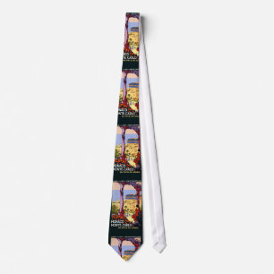 Vintage Monaco Monte Carlo Landscape Neck Tie