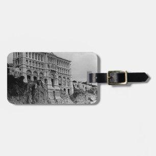 Vintage Monaco Oceanographic Museum Luggage Tag