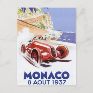 Vintage Monaco - Postcard