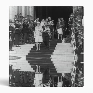 Vintage Monaco Prince Albert and Princess Grace 3  Binder