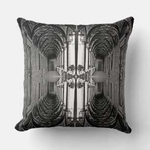 Vintage Monaco Prince's palace Hercule Gallery Mou Throw Pillow
