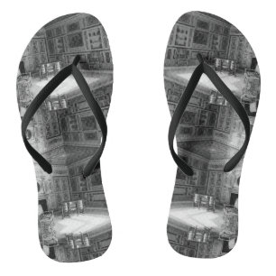 Vintage Monaco Prince's palace Mazarin Room Flip Flops