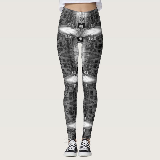 Vintage Monaco Prince's palace Mazarin Room Leggings (Front)