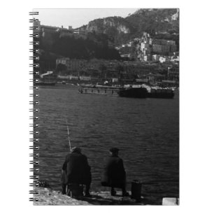 Vintage Monaco Principality fishermans port 1970 Notebook