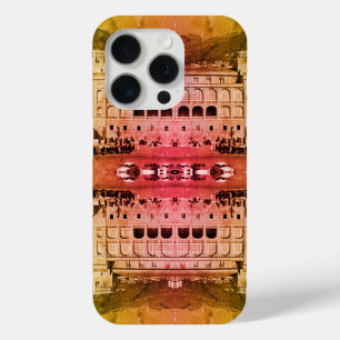 Vintage Monaco Principality square palace iPhone 15 Pro Case