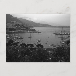 Vintage Monaco Principality The port Postcard