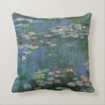 Vintage Monet Water Lilies Throw Pillow<br><div class="desc">Monet Water Lilies</div>