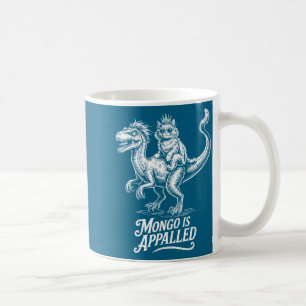 Vintage Mongo Is Appalled Princess Cat Riding Dino Coffee Mug