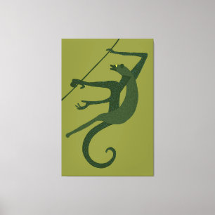 Vintage Monkey Canvas Print