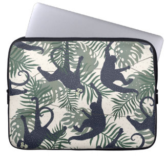 Vintage Monkey Pattern Laptop Sleeve