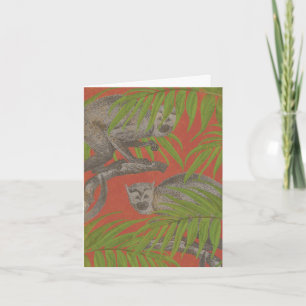 Vintage Monkeys Card