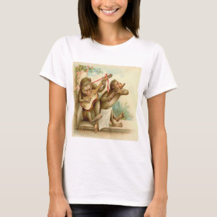 Vintage, Monkeys Playing Musical Instruments T-Shirt