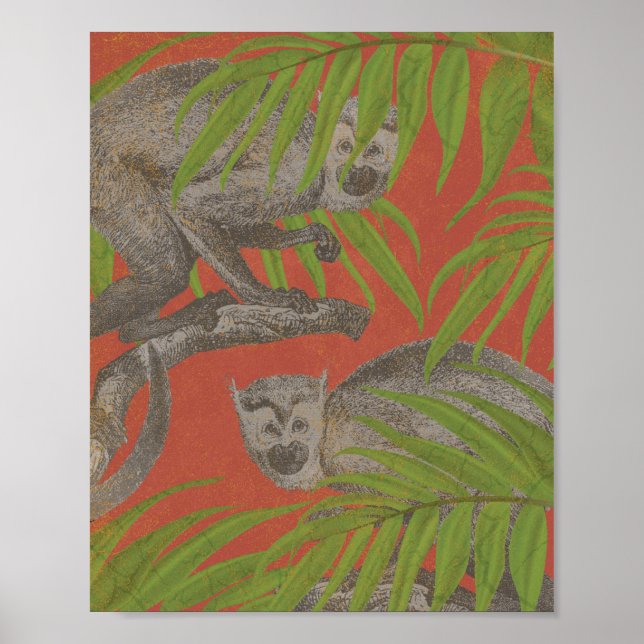 Vintage Monkeys Poster (Front)