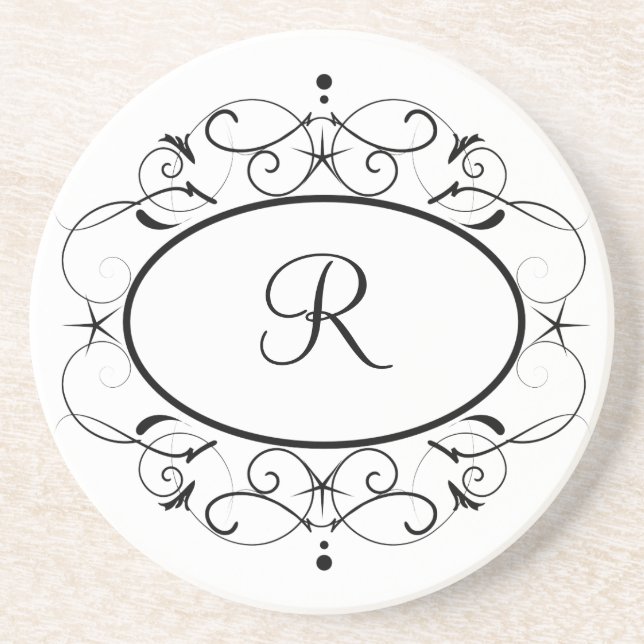 Vintage Monogram coasters (Front)