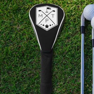 Vintage Monogram Golf Club Name Personalized Head Cover