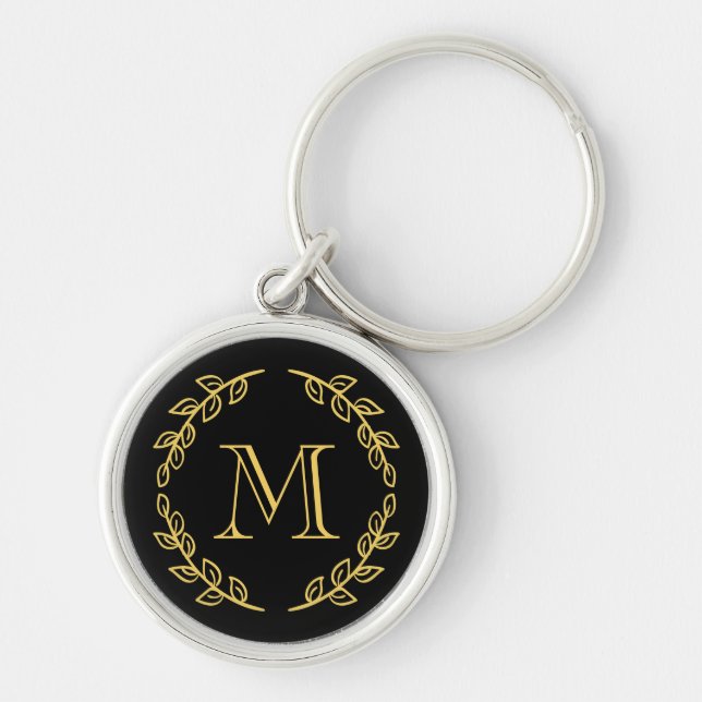 Vintage Monogram Keychain (Front)
