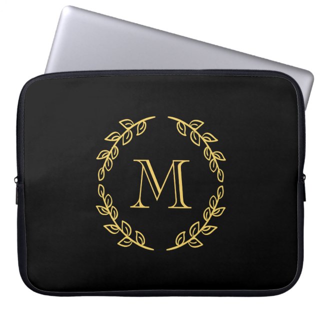 Vintage Monogram Laptop Sleeve (Front)