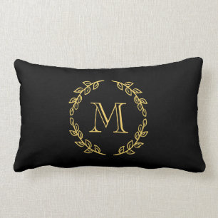 Vintage Monogram Lumbar Pillow