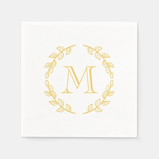 Vintage Monogram Napkin (Front)