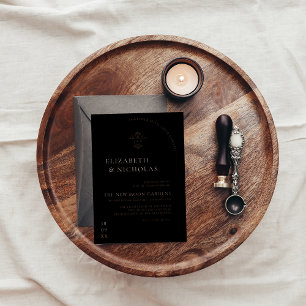 Vintage Monogram Ornate Boho Wedding